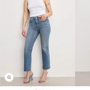 Good American Women's Light Blue Straight Leg Jeans
